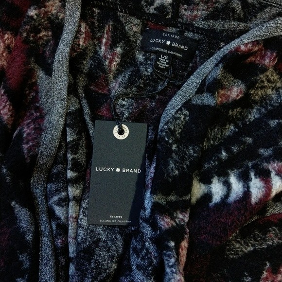 🍒NWT🍒 LUCKY BRAND BOHO FRINGE CARDIGAN - Picture 7 of 8